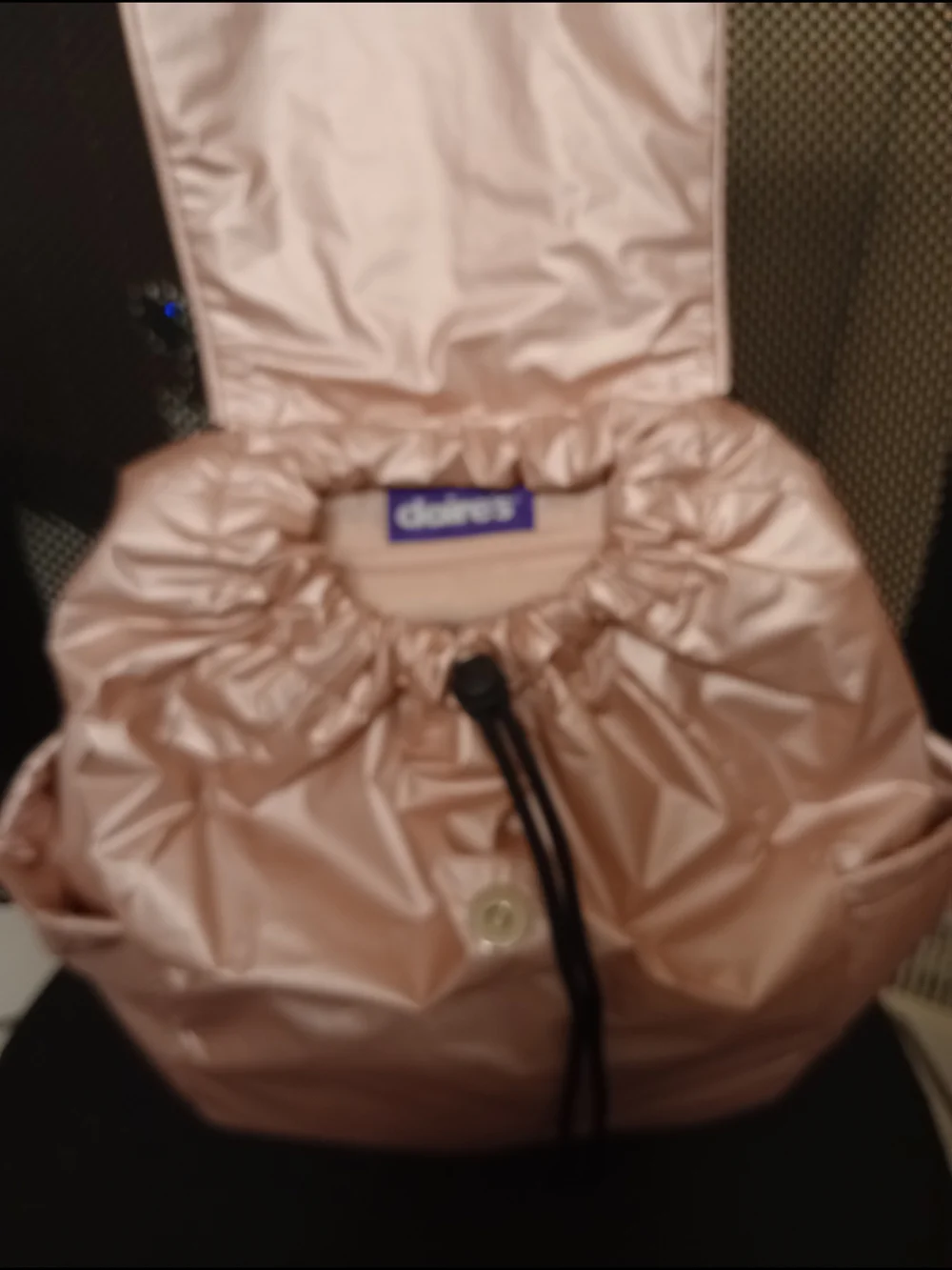 Claire's Rose Gold Drawstring Backpack